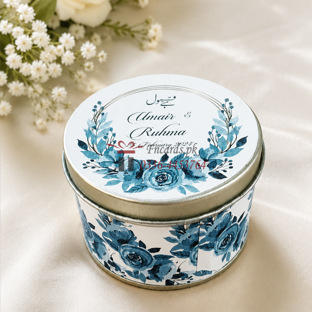 Tin Bid Boxes With Zink Design