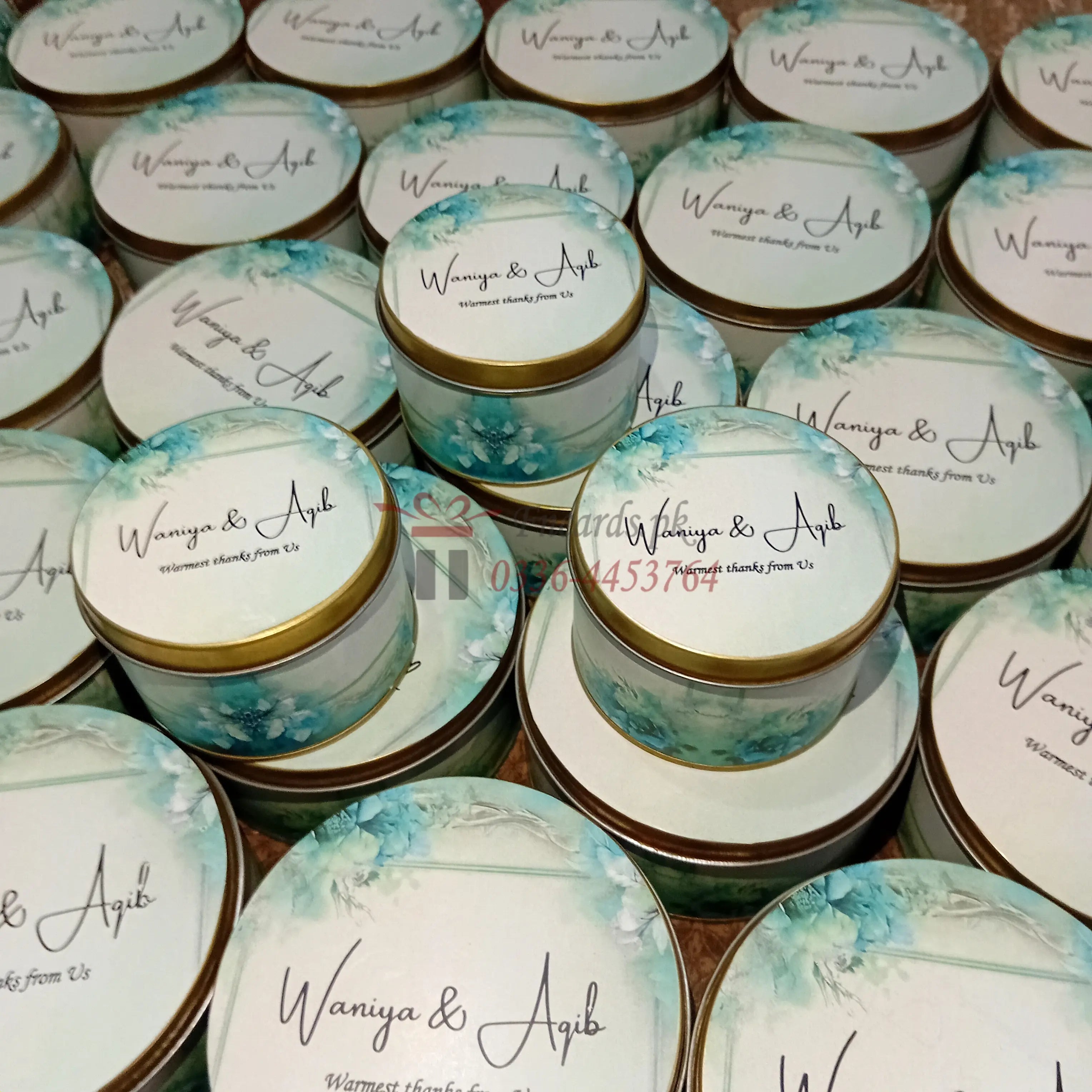 Tin Bid Boxes With Names