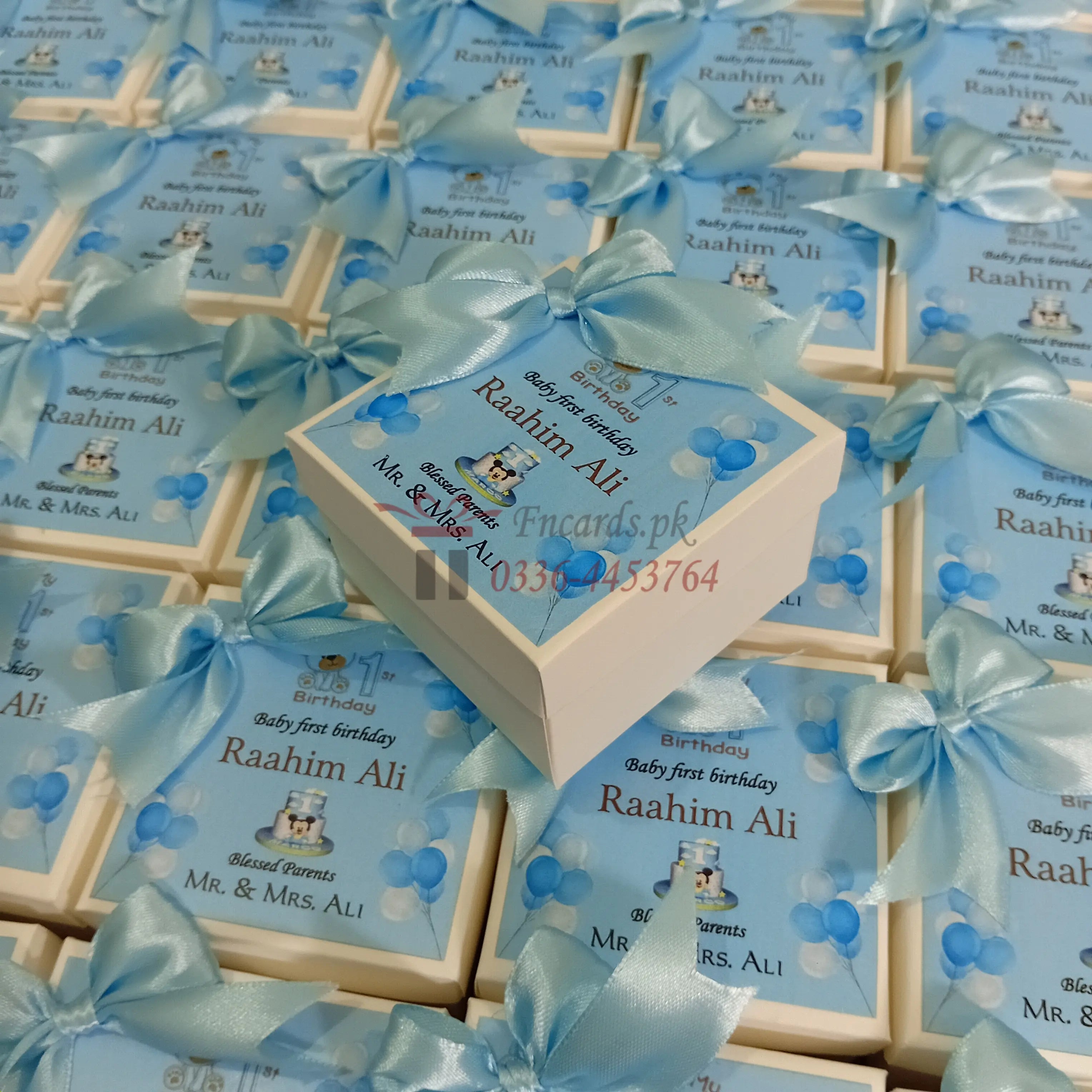 Baby Boy Boxes With Bow