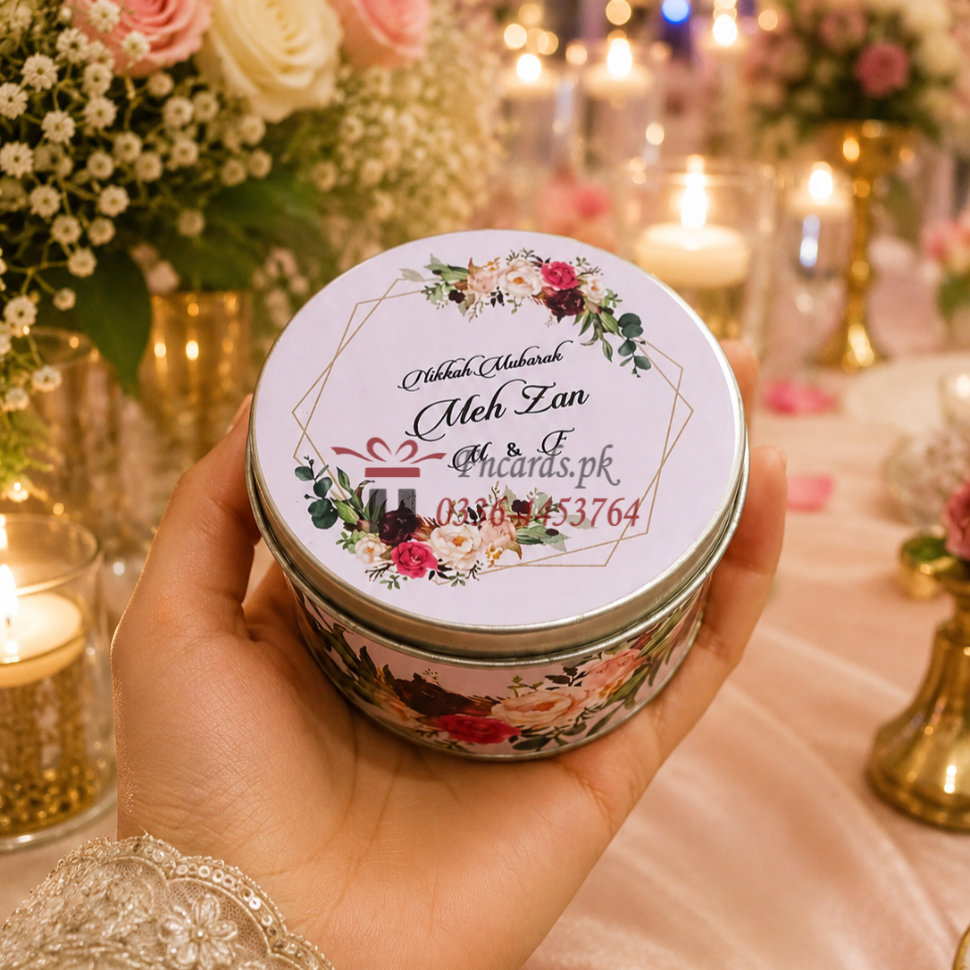 Unique Bail Tin Bid Boxes With Name