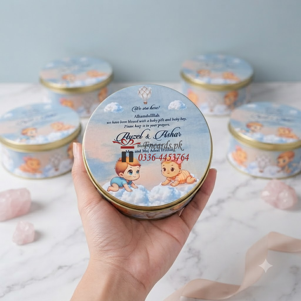 Twins Baby Boy And Baby Girl 250 Gram Sweet Boxes