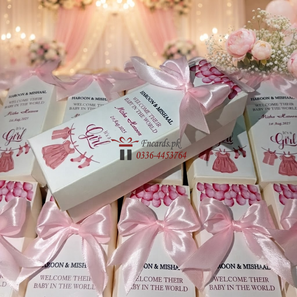 Long Baby Girl Boxes With Bow
