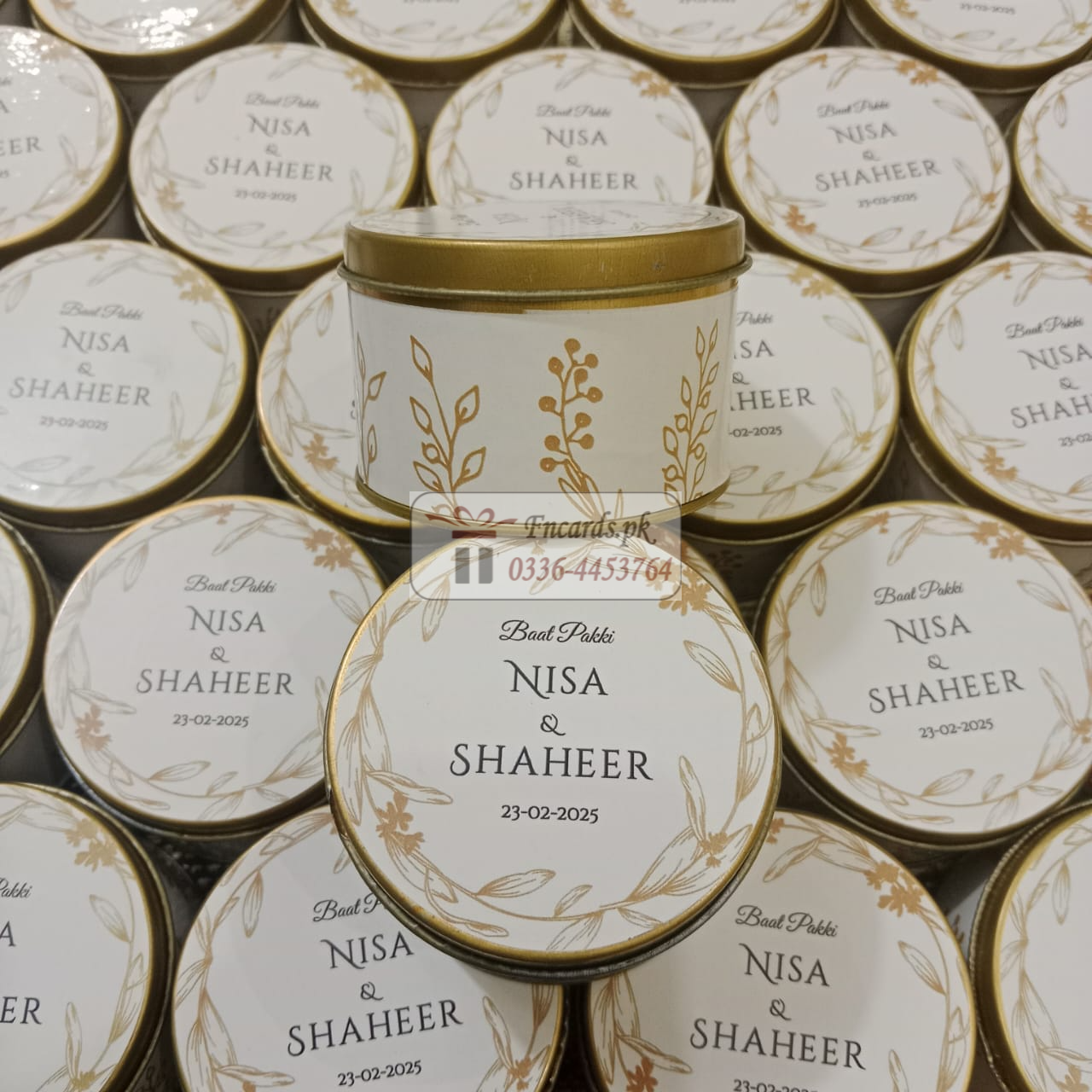 Goldan Tin Bid Boxes With Goldan Design