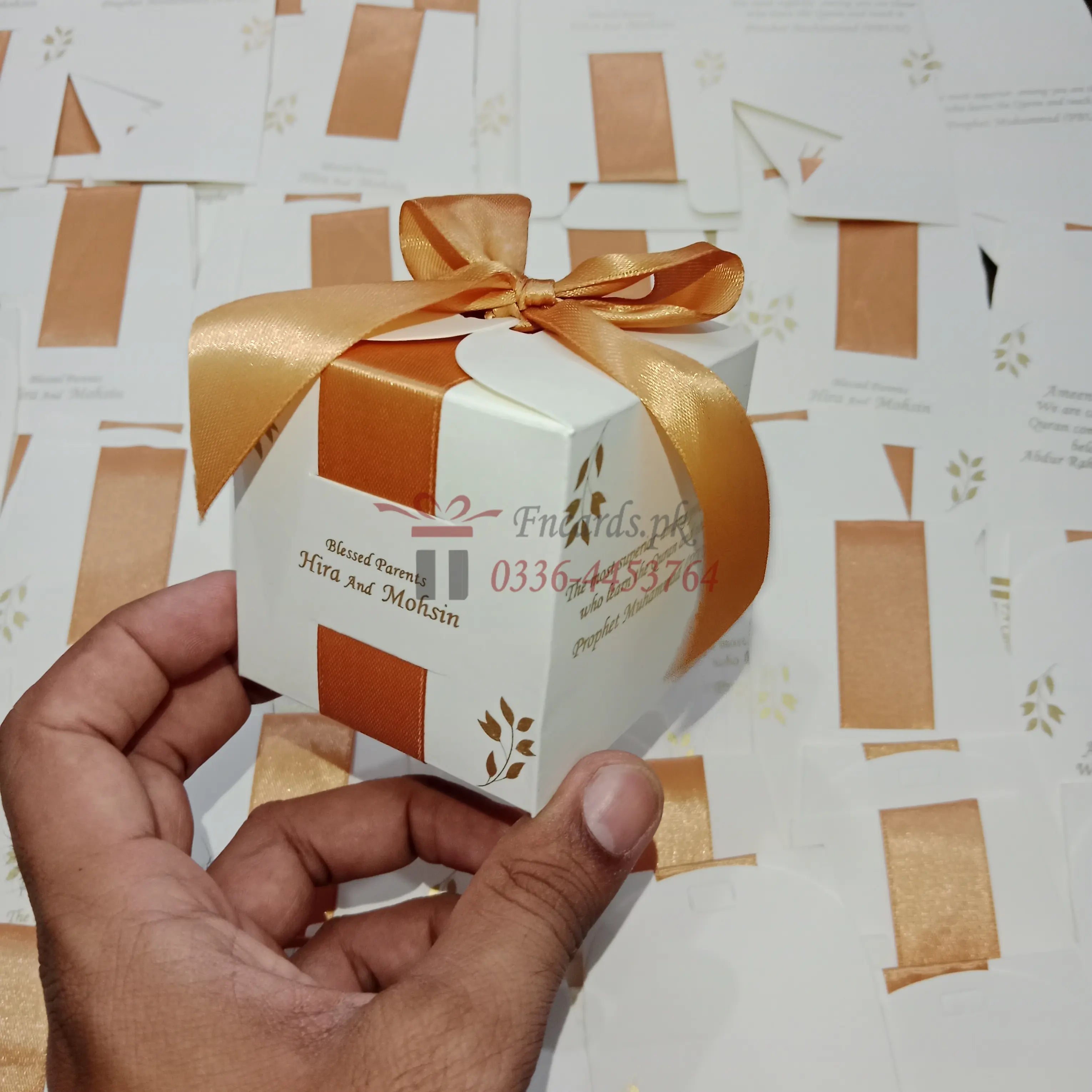 Goldan Ribbon With Goldan Printing Bid Boxes