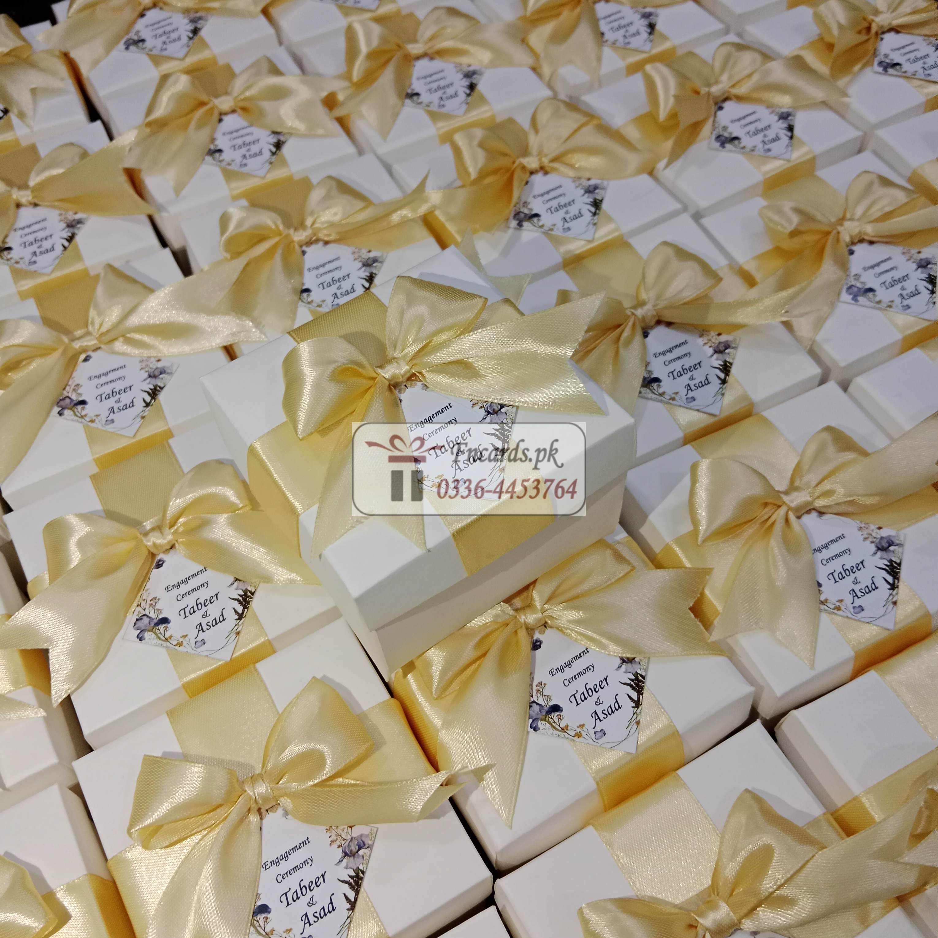 Skin Ribbon Bid Boxes With Tag Tai