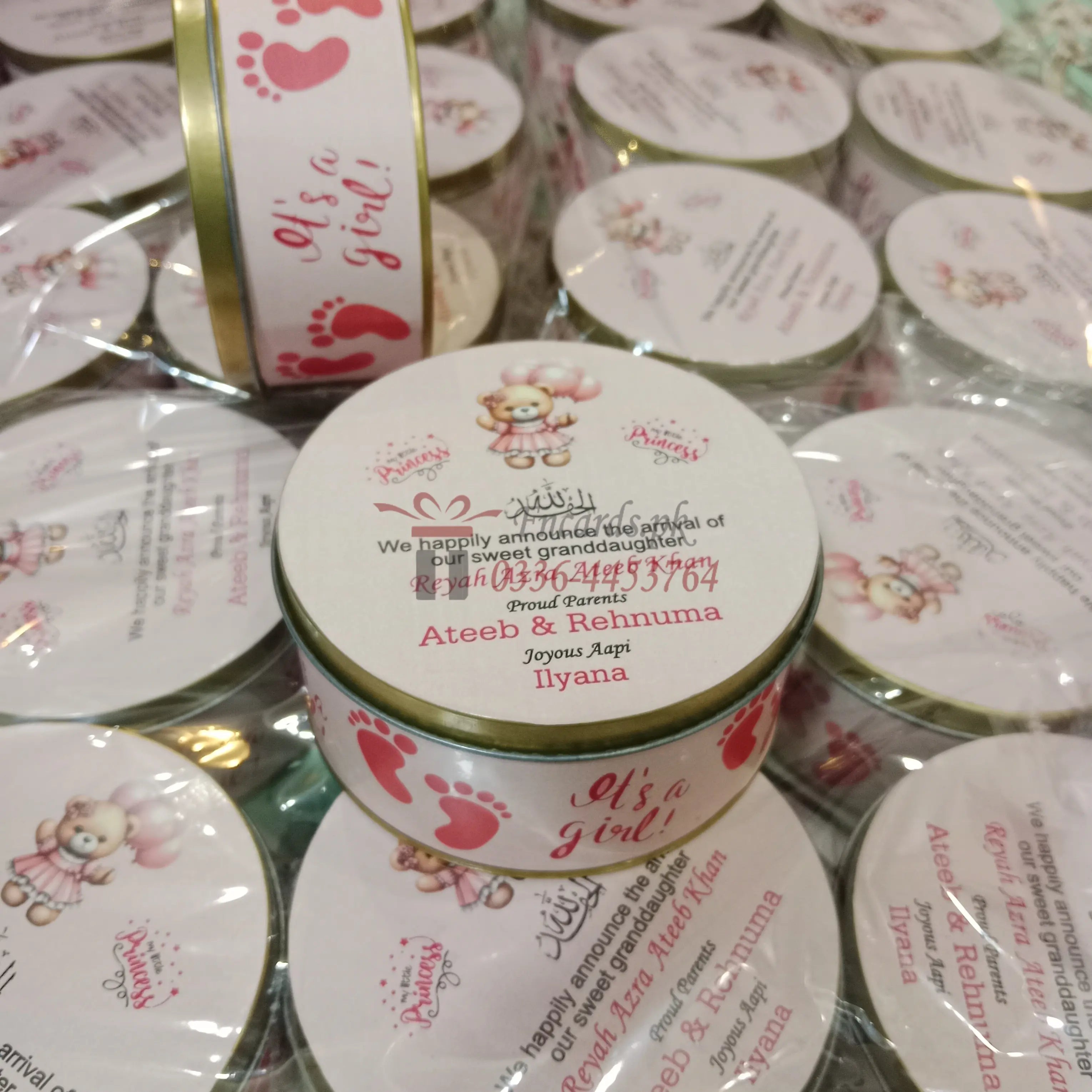 250 Gram Baby Girl Sweet Boxes