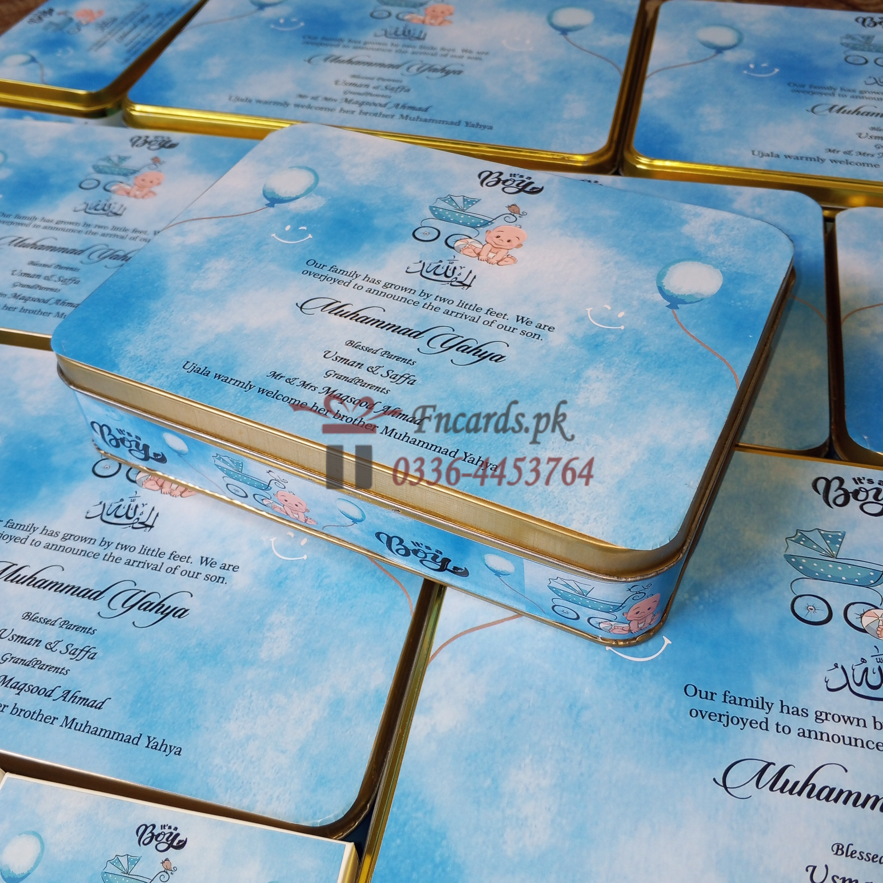 Blue Theme 1 Kg Sweet Boxes