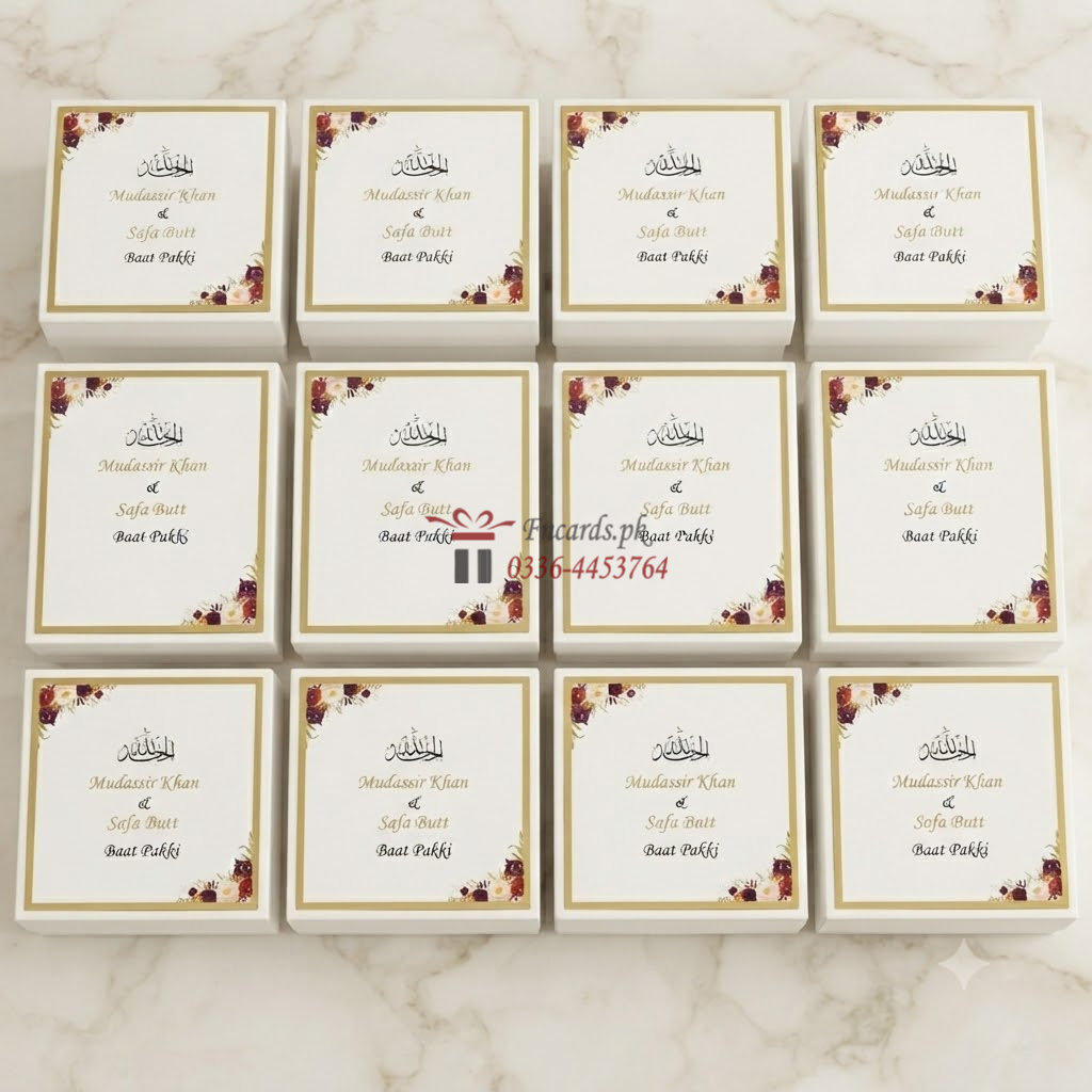 Simple But Unique Bid Boxes With Sticker