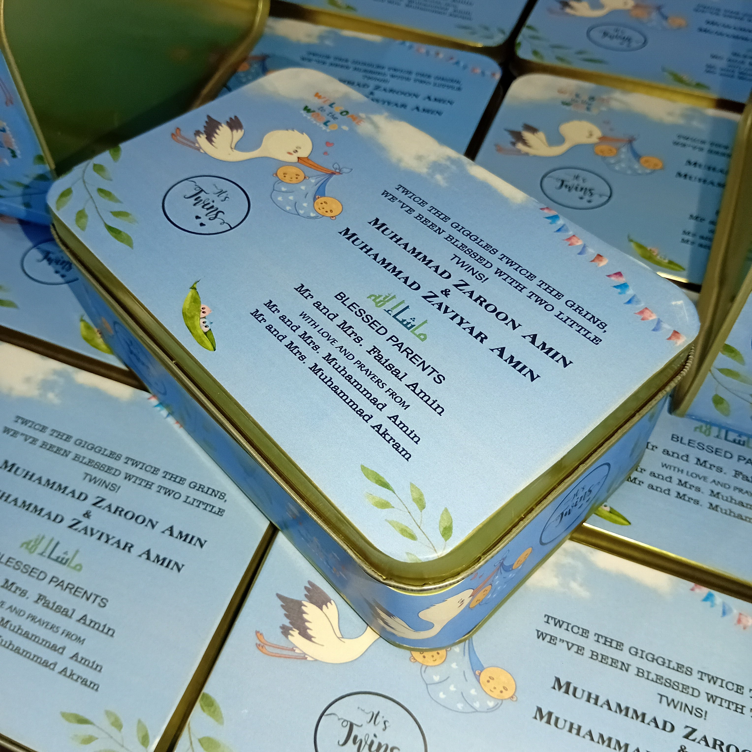 500 Gram Baby Boy Sweet Boxes