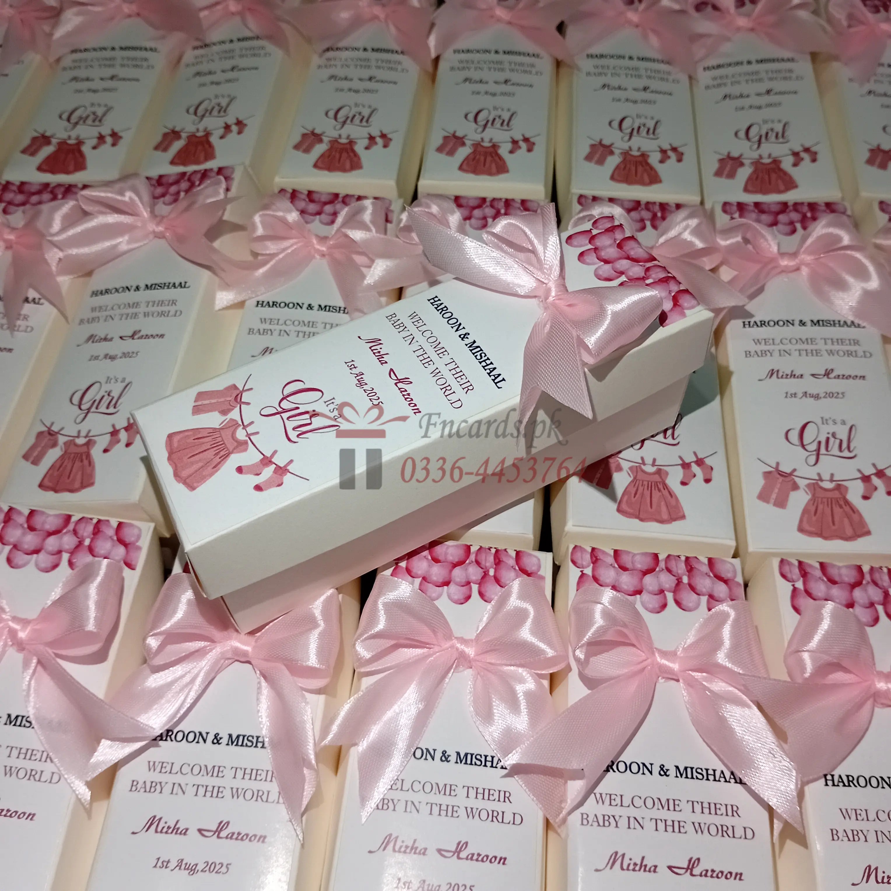 Long Baby Girl Boxes With Bow