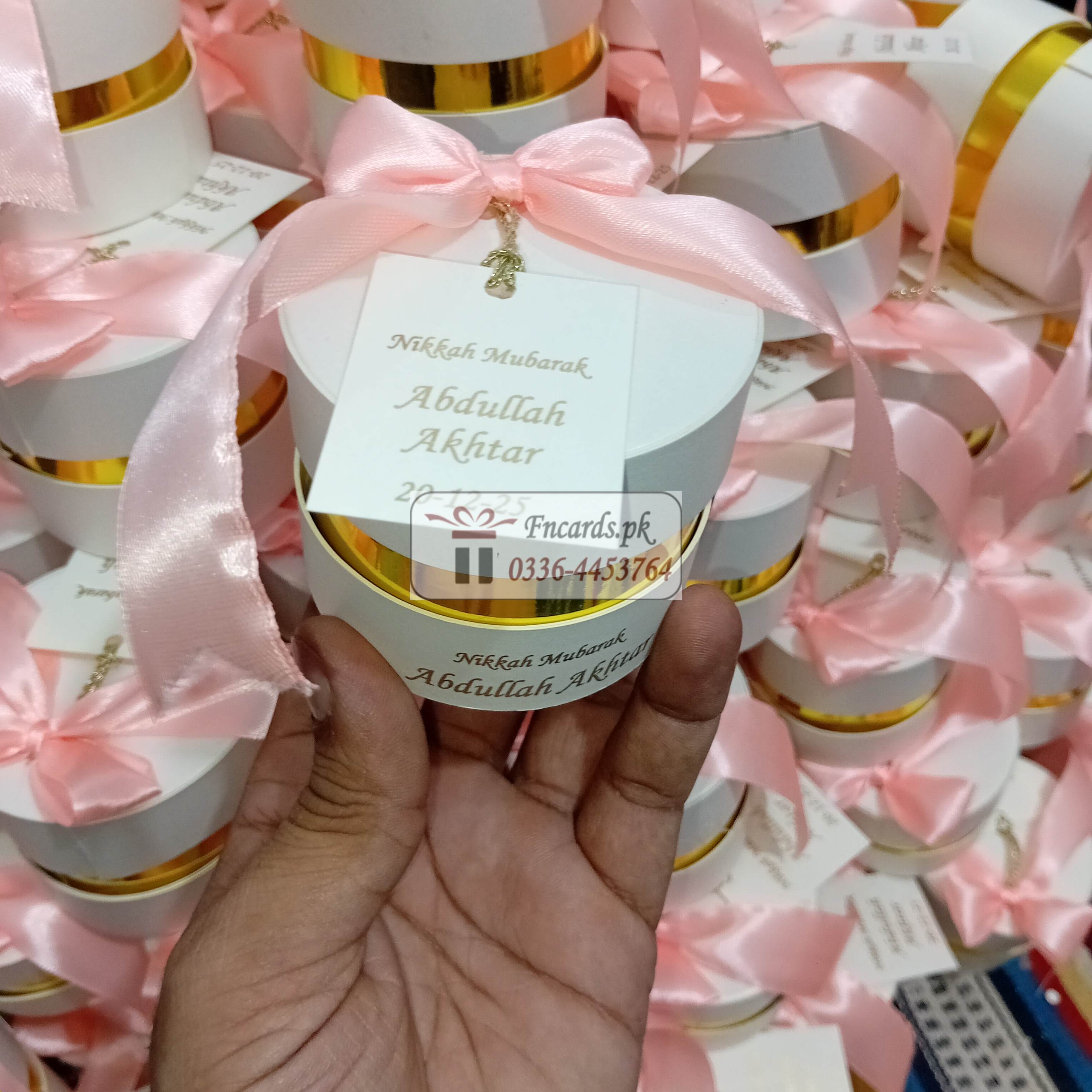 Round Bid Boxes With Tag Tai