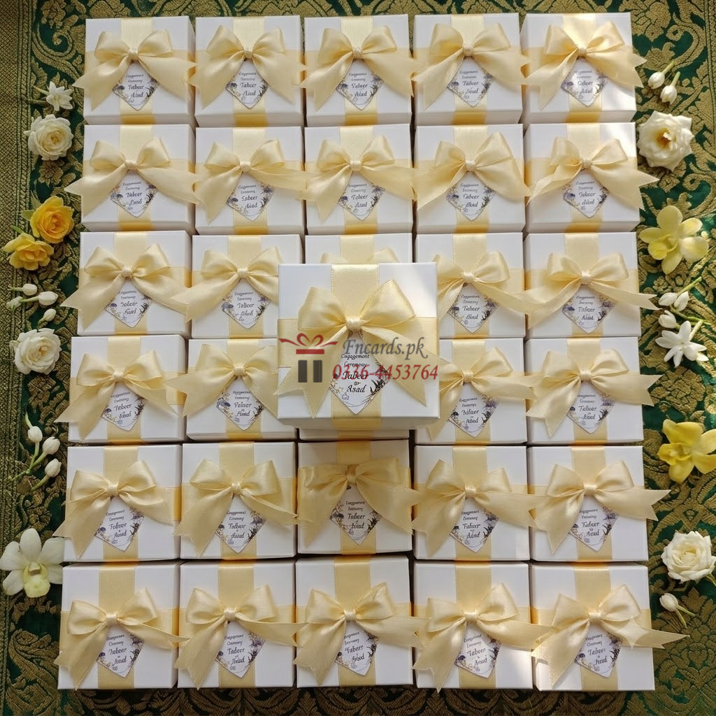 Skin Ribbon Bid Boxes With Tag Tai
