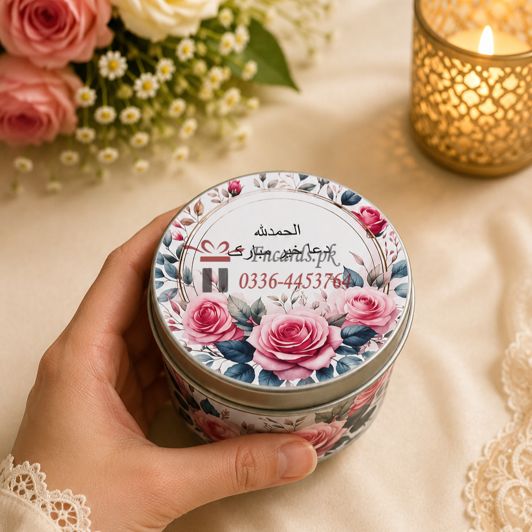 Tin Bid Boxes With Unique Flowers