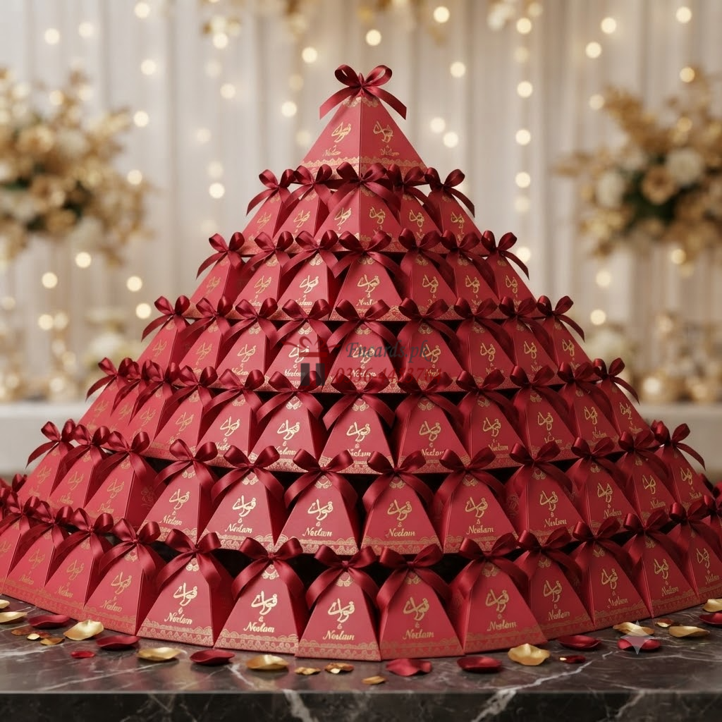 Red Colour Triangle Bid Boxes