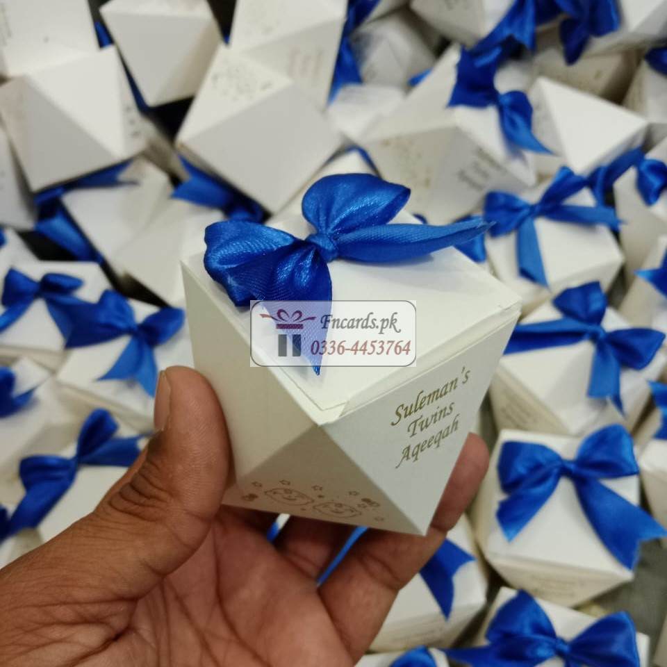 Pantagone Bid Boxes With Blue Tai