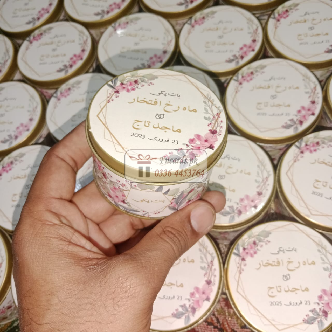 Tin Bid Boxes With Name