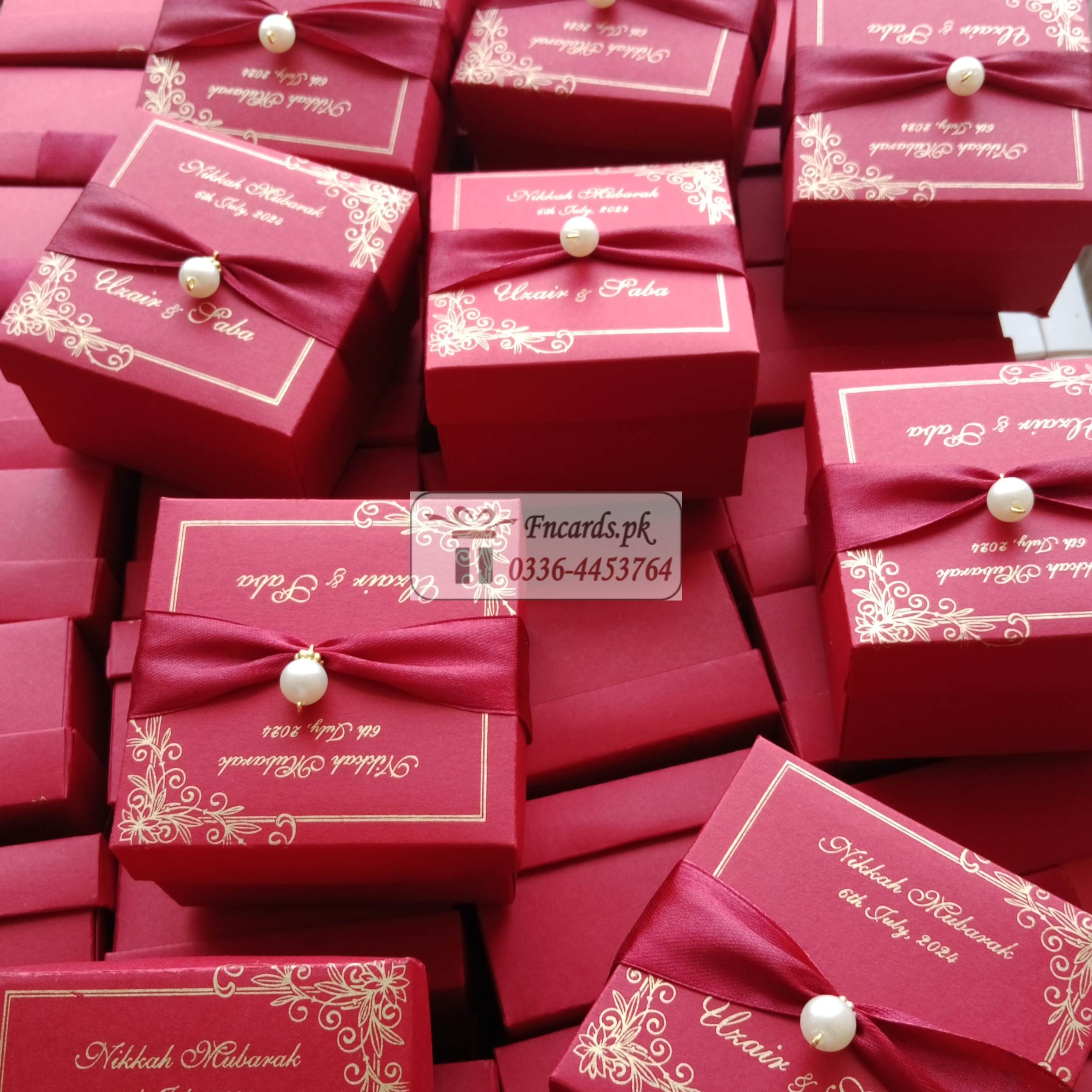 Mahroon Colour Motti Bid Boxes