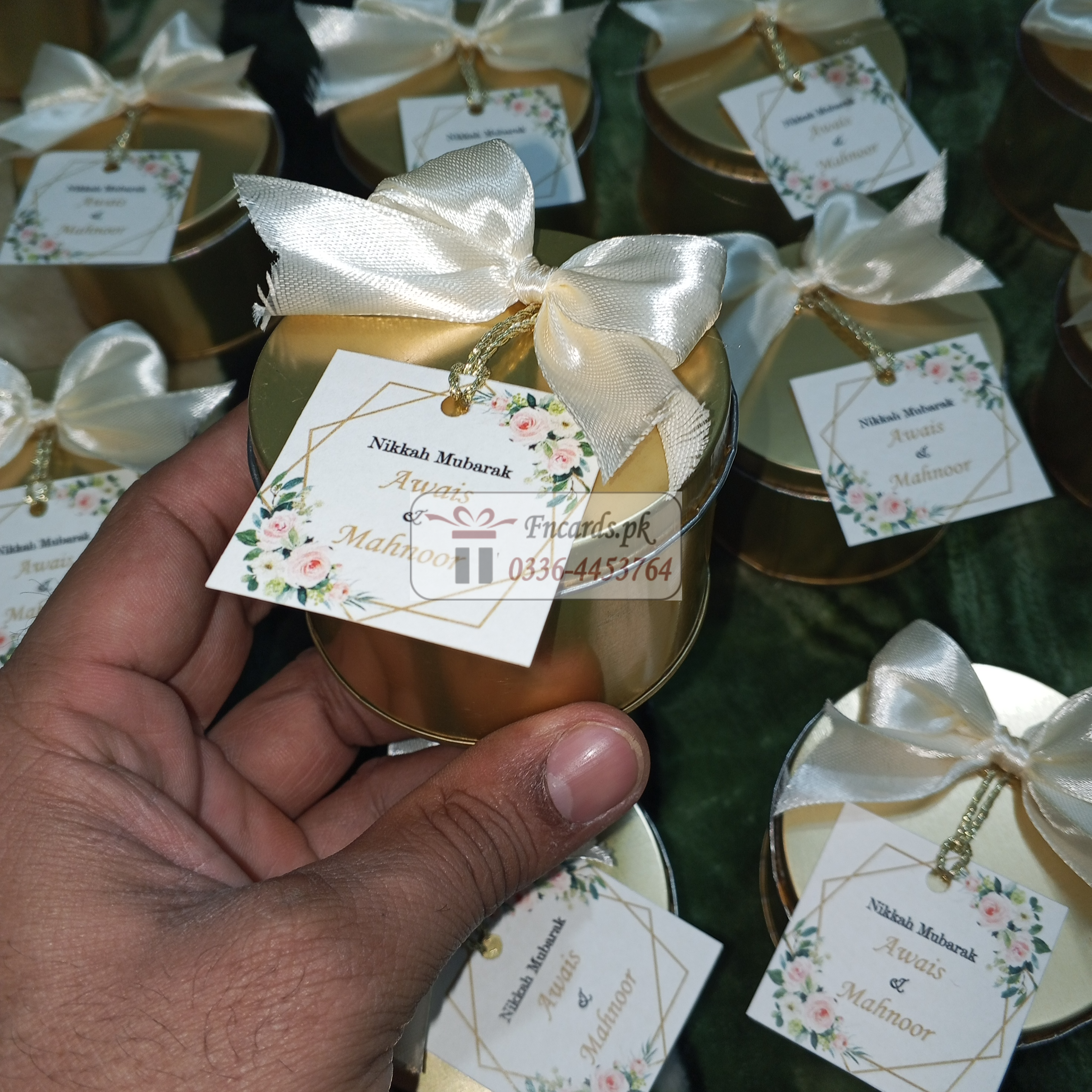 Tin Bid Boxes With Tag