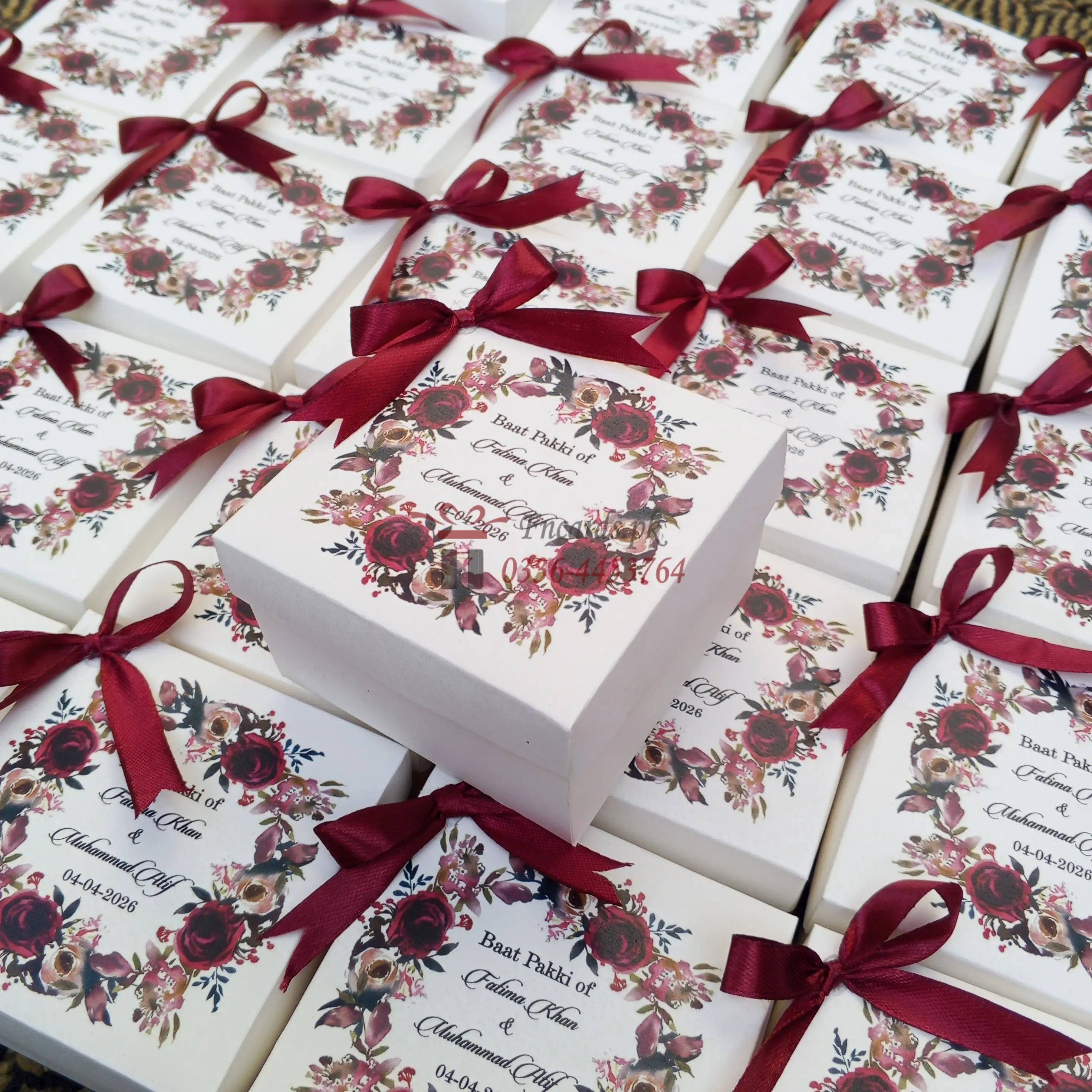 Unique Bid Boxes With Flowers Printing