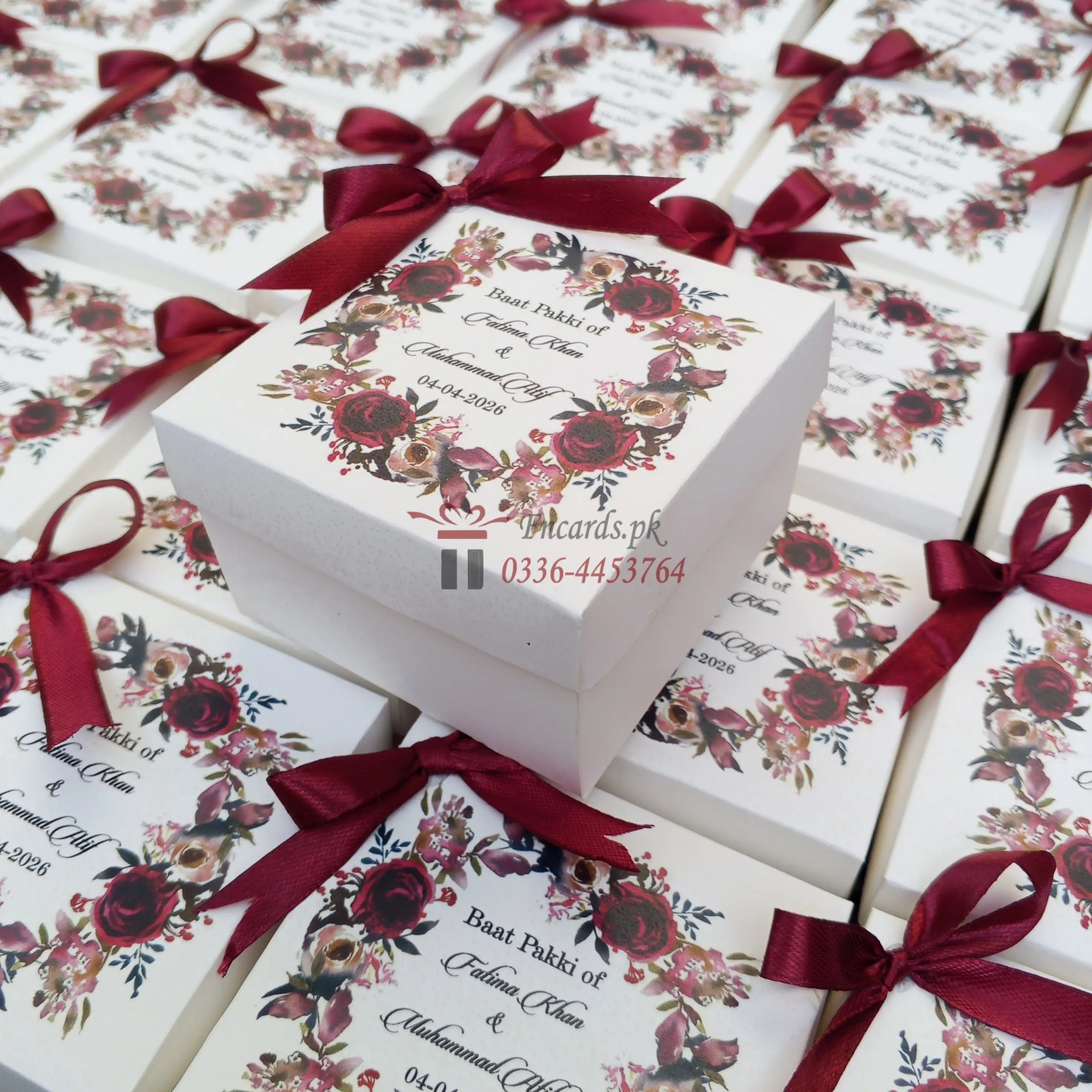 Unique Bid Boxes With Flowers Printing