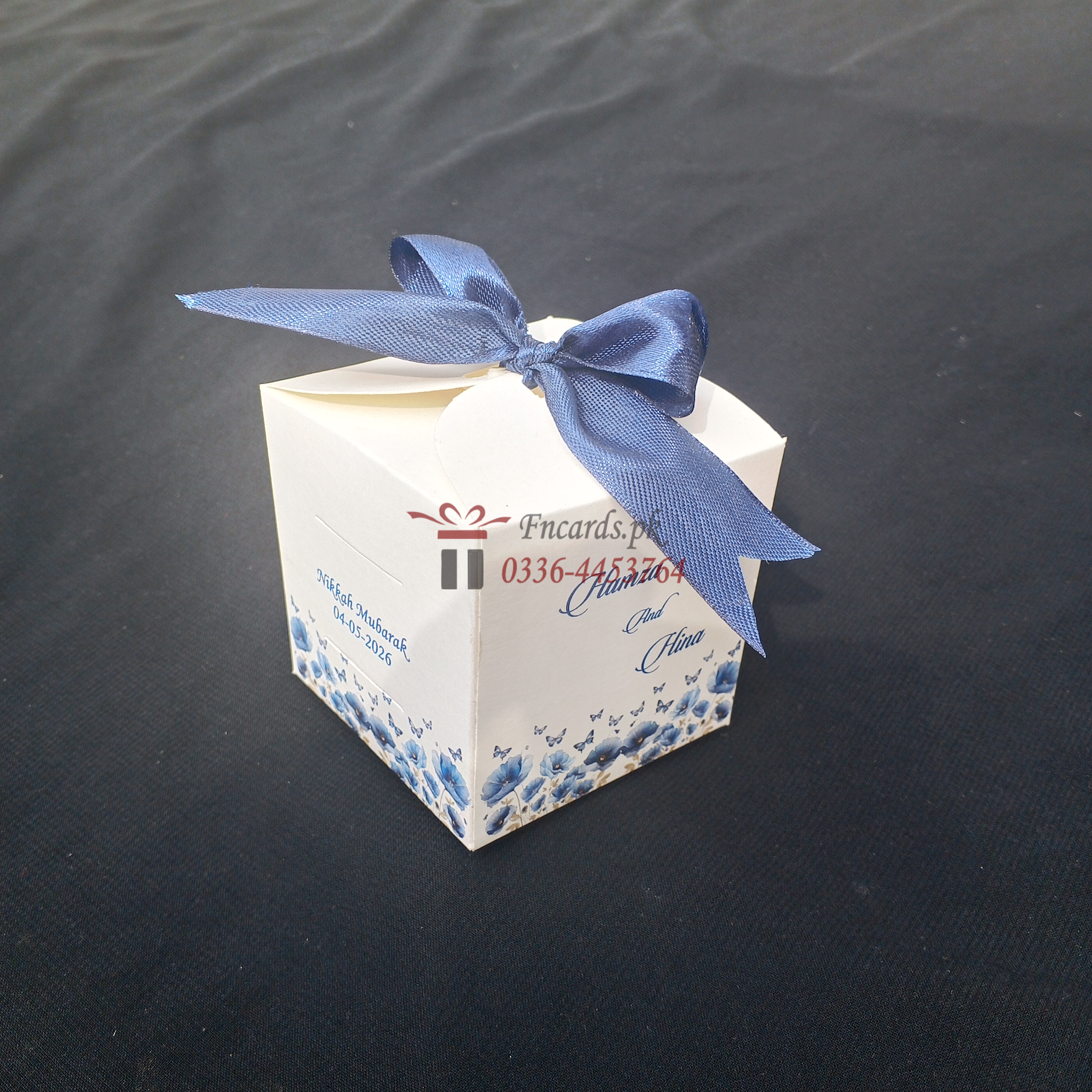 Square Shape  Bid Boxes With Blue Theme