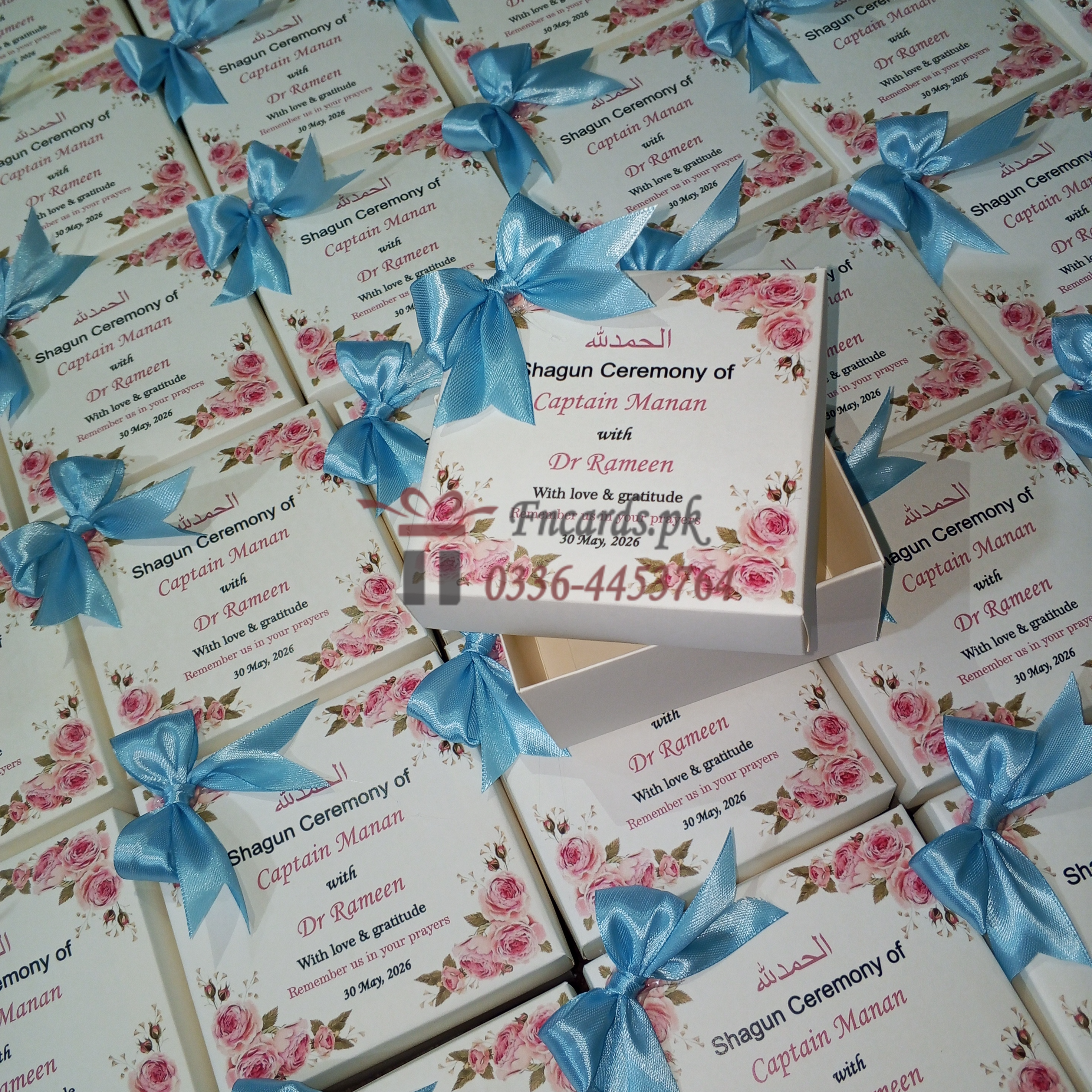 Unique Bid Boxes With Flowers And Bow