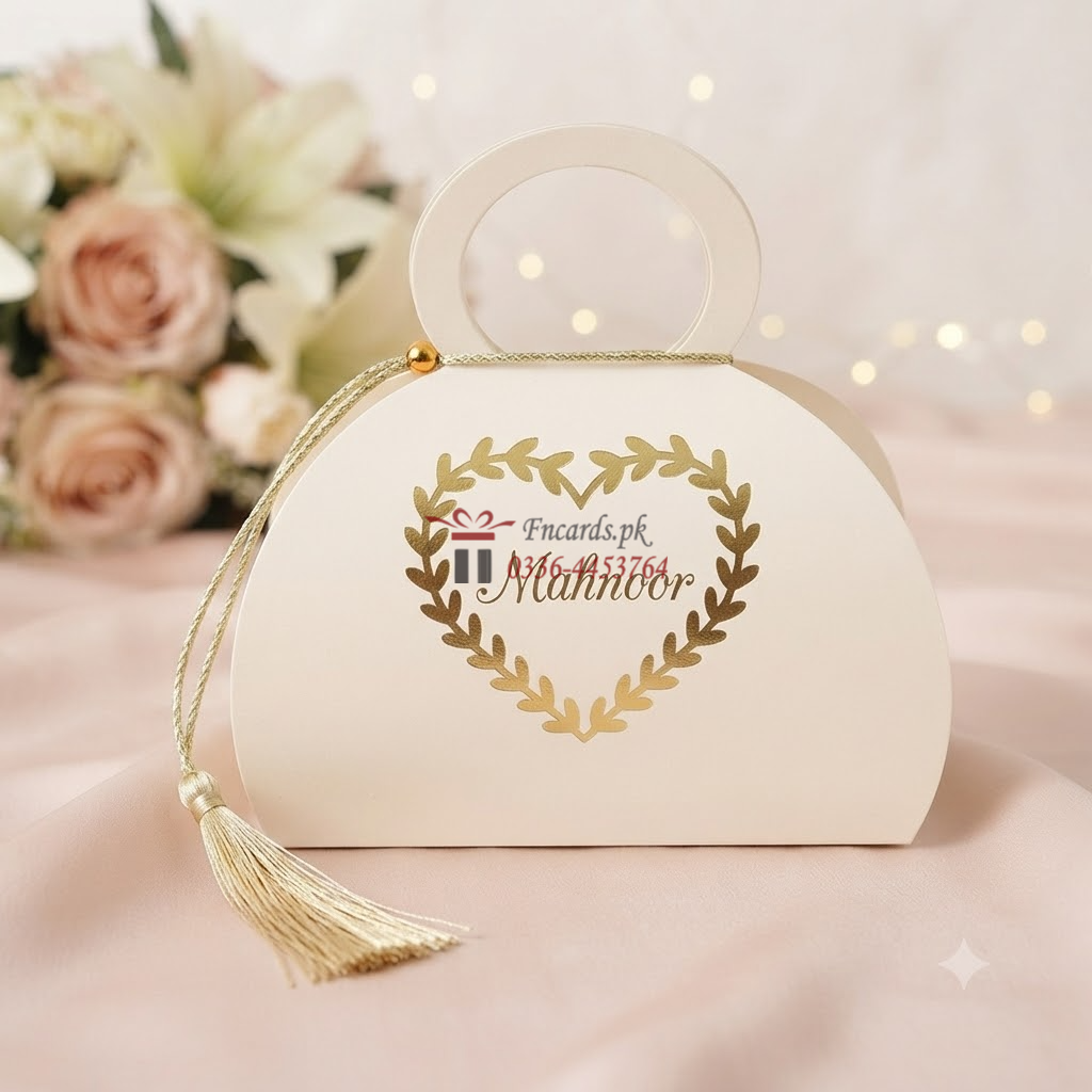 Pris Bid Boxes With Heart Style Printing