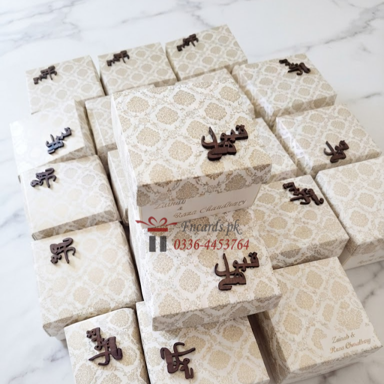 Wood Qabool Hai Bid Boxes