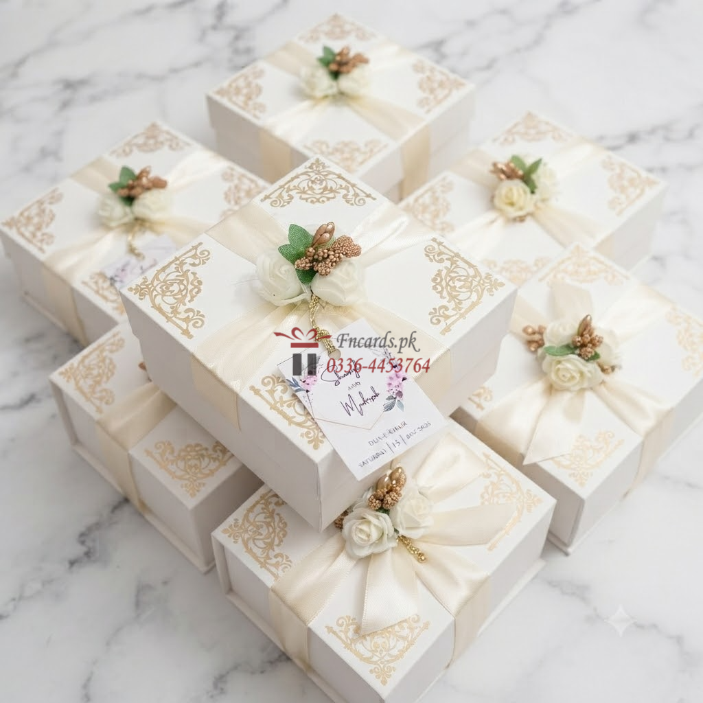 There Flower One Seed Bid Boxes With Name Tag