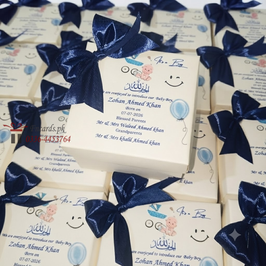 Personalized Baby Announcement Boxes
