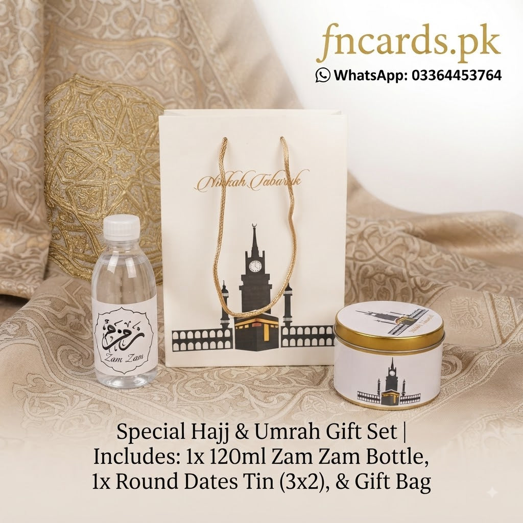 Umrah Mubarak Premium Umrah Gift Sets Available Now.