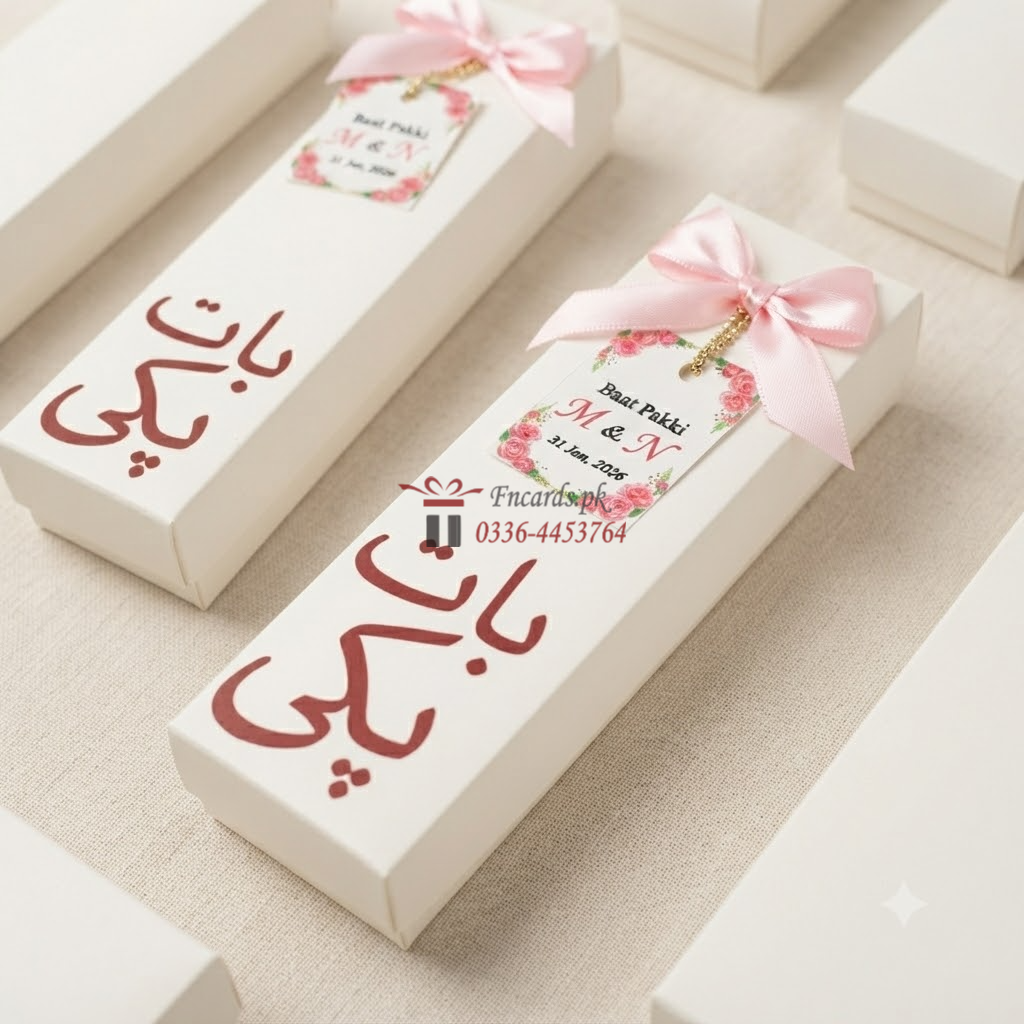 Baat Pakki Boxes With Tag Tai