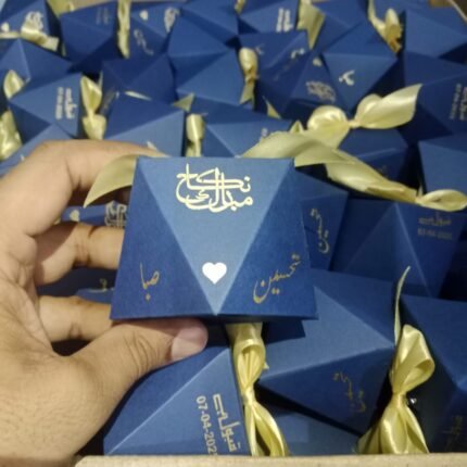 Blue Pantagone Bid Boxes With Tai