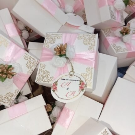 Nikkah Bid Boxes With Flower And Seed