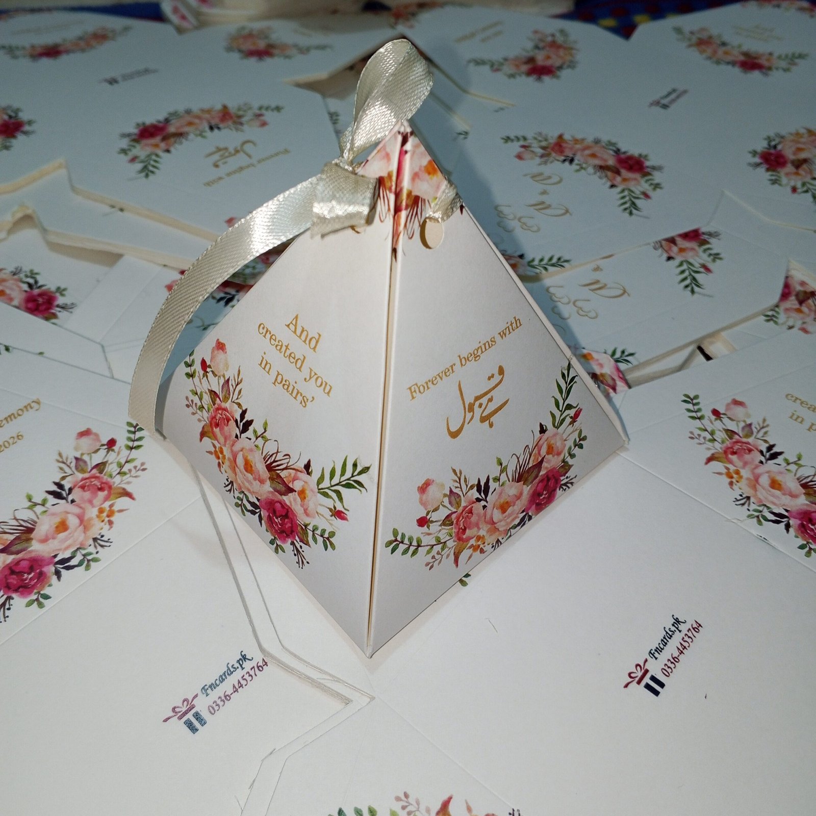 4 Colour Triangle With Couple Names 4 Colour Triangle With Couple Names